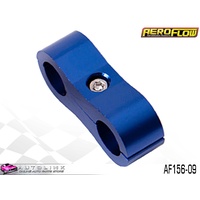 AEROFLOW BILLET ALLOY DUAL HOSE SEPARATOR BLUE FINISH 9/16" ID AF156-09