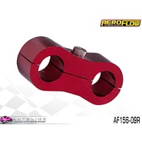 AEROFLOW BILLET ALLOY DUAL HOSE SEPARATOR RED FINISH 9/16" ID AF156-09R