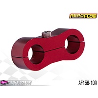 AEROFLOW BILLET ALLOY DUAL HOSE SEPARATOR RED FINISH 5/8" ID AF156-10R 