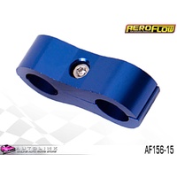 AEROFLOW BILLET ALLOY HOSE SEPARATOR BLUE FINISH 15/16" ID AF156-15