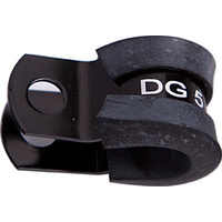 AEROFLOW AF158-06BLK BLACK P CLAMPS 3/8" 9.5mm ID PACK OF x10