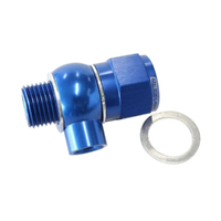 Aeroflow Oil Pressure Adapter for Holden Chevy LS V8 Engines 5.7L 6.0L Blue