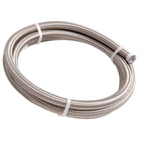 Aeroflow AF200-08-6M 200 Series PTFE Teflon Stainless Steel Braided Hose -8AN