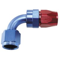 Aeroflow AF203-04D 200 Series PTFE 90° Hose End -4AN Blue for 200 & 250 Hose