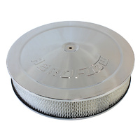 AEROFLOW AF2856-1280 CHROME 14" x 3" AIR FILTER ASSEMBLY WITH 1-1/8" DROP BASE