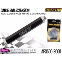 AEROFLOW CABLE END EXTENSION 2" LONG 10-32 FEMALE THREADS ( AF3500-2000 )
