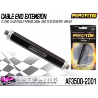 AEROFLOW CABLE END EXTENSION 3" LONG 10-32 FEMALE THREADS ( AF3500-2001 )