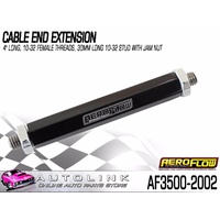 AEROFLOW CABLE END EXTENSION 4" LONG 10-32 FEMALE THREADS ( AF3500-2002 )