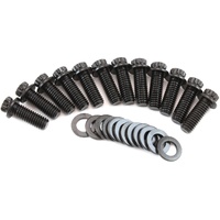Aeroflow AF37-1201 Black Intake Manifold Bolt Set for Chev Small Block x12