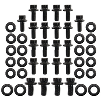 Aeroflow AF37-2360 Oil Sump Pan Bolt Kit for Ford Cleveland & Windsor V8 Black