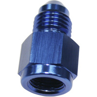 Aeroflow AF370-04 Blue Straight Female NPT to Male AN Adapter 1/8" to -4AN