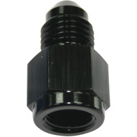Aeroflow AF370-04BLK Black Straight Female NPT to Male AN Adapter 1/8" to -4AN