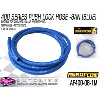 AEROFLOW AF400-08-1M 400 SERIES PUSH LOCK HOSE -8AN BLUE 1 METRE -40°C to 100°