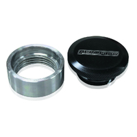 Aeroflow 1 1/2″ Weld on Differential Oil Filler with Black Anodised Cap