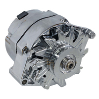 AEROFLOW PERFORMANCE ALTERNATOR CHROME 120AMP 1 WIRE FOR CHEV AF4870-1120