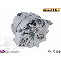 AEROFLOW ALTERNATOR CHROME 140AMP 1 OR 3 WIRE FOR EARLY FORD V8 AF4873-1140