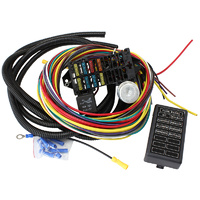 AEROFLOW AF49-1500 COMPLETE UNIVERSAL 8 CIRCUIT WIRING HARNESS KIT WITH FUSE BOX