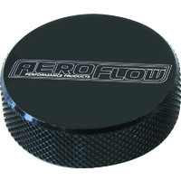 AEROFLOW AF55-1005BLK BLACK BILLET AIR CLEANER NUT 1/4" UNC