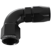 Aeroflow AF573-06DBLK 570 Series PTFE 90° Hose End -6AN Black for 200 250 Hose