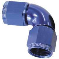 Aeroflow AF583-06 90° Full Flow Female Coupler -06AN Blue Finish