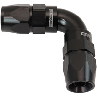 Aeroflow AF593-06-06DBLK 590 Series PTFE 90° Dual Hose Ends -6AN Black Finish