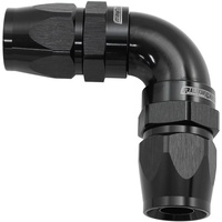 Aeroflow AF593-12-12DBLK 590 Series PTFE 90° Dual Hose Ends -12AN Black Finish