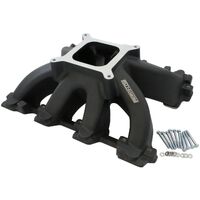 Aeroflow AF6240-5005 Black LS Cathedral Port Carburettor Hi Rise Intake Manifold