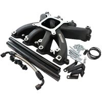 Aeroflow AF6250-5000 Black LS V8 Cathedral Port EFI Single Intake Manifold Kit