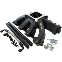 Aeroflow AF6250-5001 Black LS V8 Cathedral Port EFI Hi Rise Intake Manifold Kit