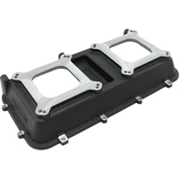 Aeroflow AF6285-0000 Top Plate Dual Carburettor for Modular Intake Manifolds BLK