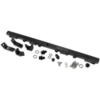 AEROFLOW AF64-2004BLK FORD 4.0L BA - BF XR6 TURBO BILLET FUEL RAIL KIT BLACK