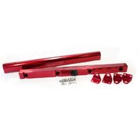 AEROFLOW AF64-2005R RED BILLET EFI FUEL RAILS FOR HOLDEN GM LS1 GEN3 V8 5.7L