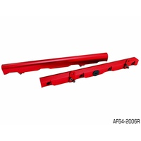 AEROFLOW BILLET EFI FUEL RAIL RED FOR HOLDEN GM V8 LS2 & LS3 AF64-2006R