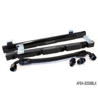 AEROFLOW AF64-2008BLK BLACK BILLET EFI FUEL RAIL BLACK FOR HOLDEN V8 304 - 355 EFI