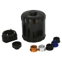 Aeroflow AF64-2016P Spin On Reusable Billet Oil Filter Silver for 3/4" & 13/16"