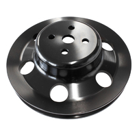 Aeroflow AF64-2023 Black Billet Water Pump Pulley For Ford 302 351 Cleveland