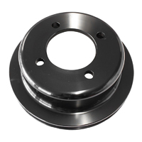 Aeroflow AF64-2024BLK Black Billet Crank Pulley For Ford 302 351 Cleveland