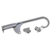 Aeroflow AF64-2026C Billet Throttle Cable Bracket 4150 Style Chrome Finish