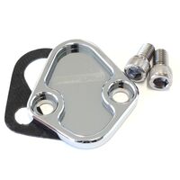 Aeroflow AF64-2027C Chrome Fuel Pump Block Off Plate for Chev Chrysler Ford V8