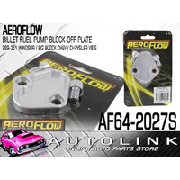 Aeroflow Billet Fuel Pump Block Off Plate for Ford Windsor 289 302 351 V8