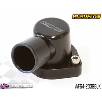 AEROFLOW BILLET 90° THERMOSTAT HOUSING BLACK FOR FORD CLEVELAND AF64-2039BLK