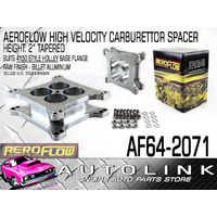 Aeroflow 2 in. Tapered High Velocity Carby Spacer Billet for Holley 4150 Flange