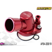AEROFLOW BILLET THERMOSTAT HOUSING RED FINISH FOR HOLDEN 253 308 V8 AF64-2091R