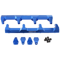 Aeroflow AF64-2124 Blue Billet EFI Fuel Rail for Holden GM V8 LSA Supercharged