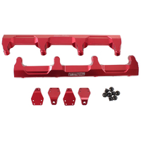 Aeroflow AF64-2124R Red Billet EFI Fuel Rail for Holden GM V8 LSA Supercharged