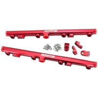 Aeroflow AF64-2155R GM LS1 LS2 LS3 Billet EFI Fuel Rails Red