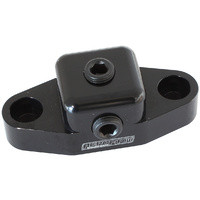 AEROFLOW AF64-2189BLK BLACK OIL BYPASS PLATE FOR CHEV HOLDEN V8 LS 1/8" PORTS