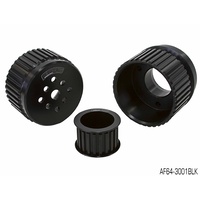 AEROFLOW GILMER DRIVE PULLEY KIT BLACK FOR CHEV V8 LONG WATER PUMP AF64-3001BLK