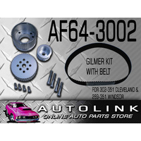 AEROFLOW AF64-3002 GILMER DRIVE PULLEY & BELT KIT FOR FORD 302 351 CLEVELAND V8