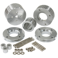 AEROFLOW AF64-3006 GILMER DRIVE PULLEY KIT SILVER FOR HOLDEN VN - VS V8 5.0L EFI